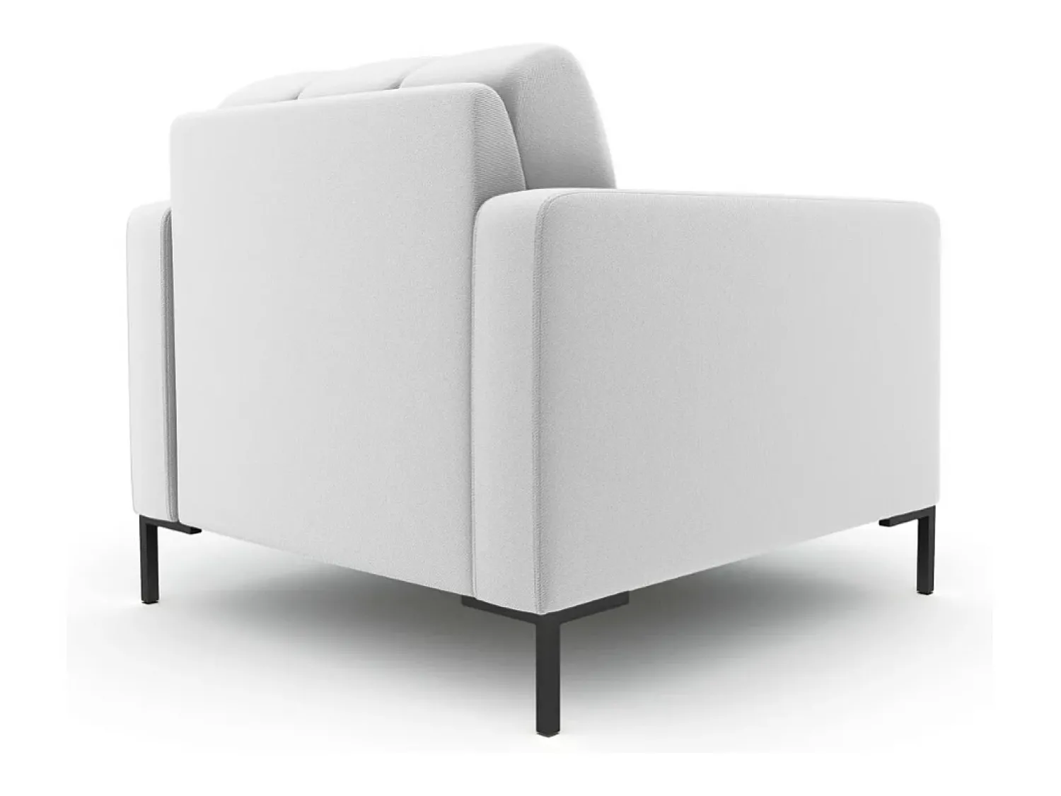 Cosmopolitan Design - Poltrona "Bali" em tecido estrutural cinza claro - 87x92x75cm^ Poltrona