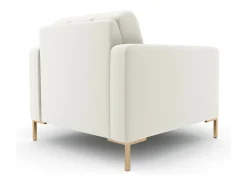 Poltrona*Cosmopolitan Design - Poltrona "Bali" em tecido estrutural claro - 87x92x75cm Bege