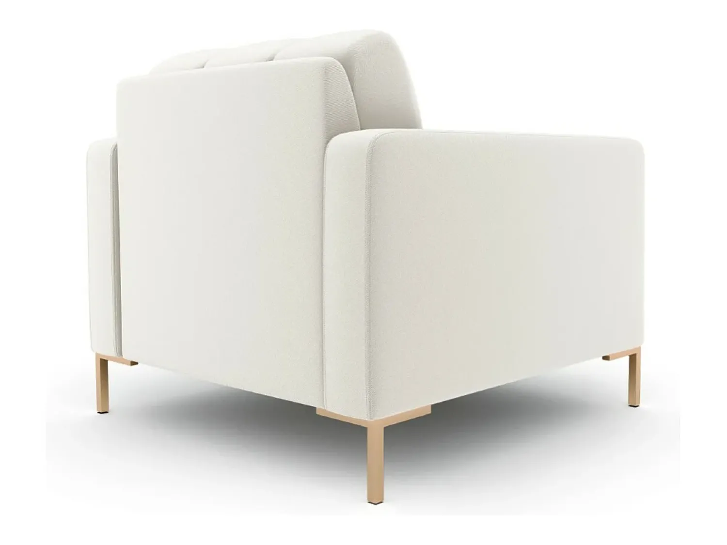 Poltrona*Cosmopolitan Design - Poltrona "Bali" em tecido estrutural claro - 87x92x75cm Bege