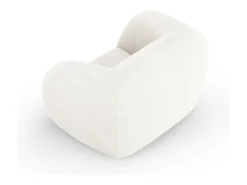 Poltrona|Cosmopolitan Design - Poltrona "Essen" em tecido bouclé - 130x95x86cm Branco