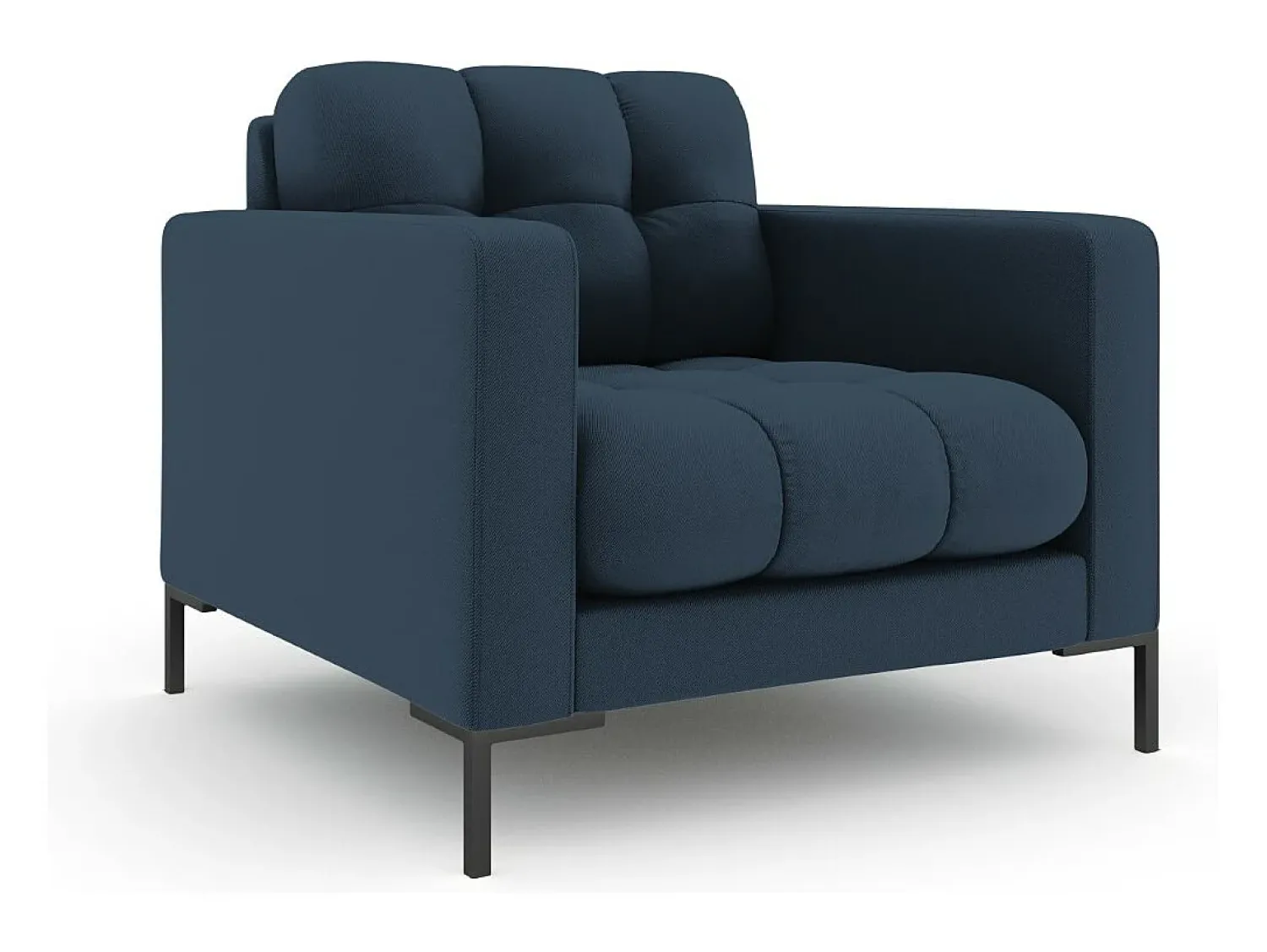 Poltrona|Cosmopolitan Design - Poltrona "Bali" em tecido estrutural - 87x92x75cm Azul