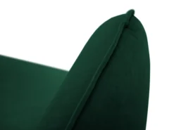 Cosmopolitan Design - Poltrona "Vienna" em veludo verde garrafa - 97x94x95cm^ Poltrona