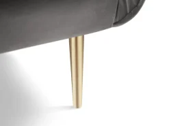 Poltrona|Cosmopolitan Design - Poltrona "Vienna" em veludo cinza claro - 97x94x95cm Cinzento claro
