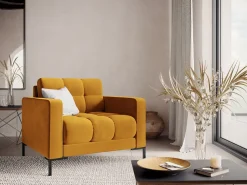 Cosmopolitan Design - Poltrona "Bali" em veludo - 87x92x75cm^ Poltrona
