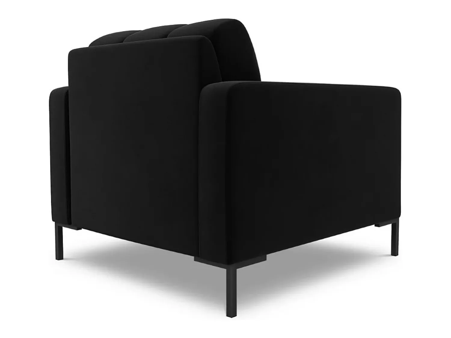 Poltrona*Cosmopolitan Design - Poltrona "Bali" em veludo - 87x92x75cm Preto