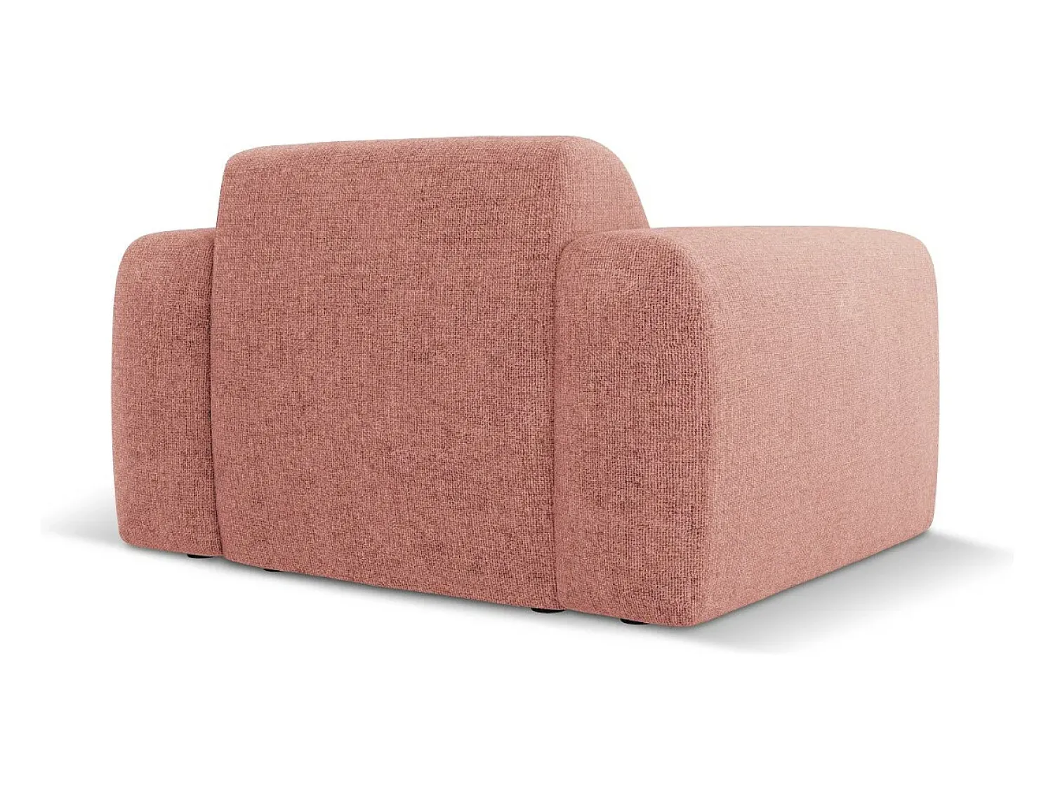Cosmopolitan Design - Poltrona "Nolio" 2 lugares em tecido chenille - 105x95x72cm^ Poltrona