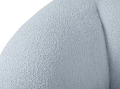 Cosmopolitan Design - Poltrona "Essen" em tecido bouclé - 130x95x86cm Azul claro
