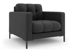 Hot Cosmopolitan Design - Poltrona "Bali" em tecido estrutural cinza escuro - 87x92x75cm Cinza antracite