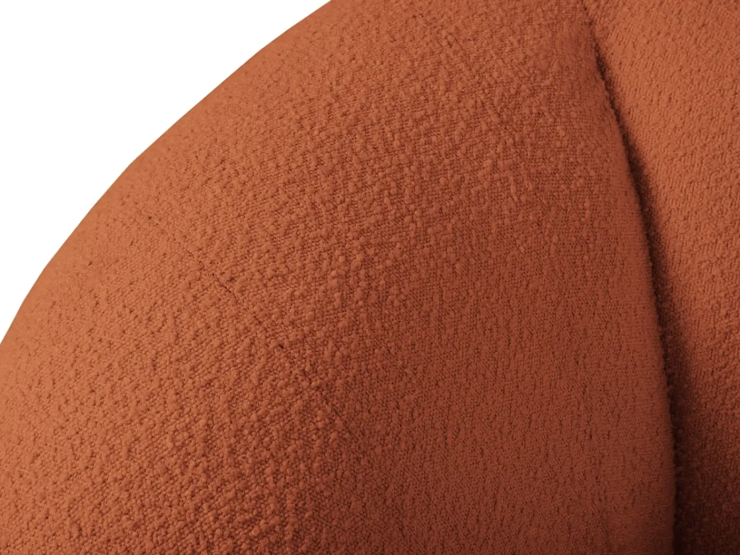 Poltrona|Cosmopolitan Design - Poltrona "Essen" em tecido bouclé marrom - 130x95x86cm Castanho