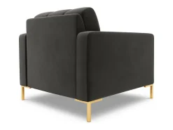 Sale Cosmopolitan Design - Poltrona "Bali" em veludo cinza escuro - 87x92x75cm Cinza antracite
