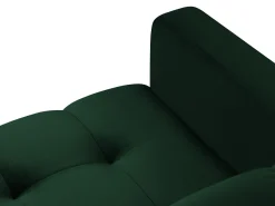 Cosmopolitan Design - Poltrona "Bali" em veludo verde garrafa - 87x92x75cm Verde pinho