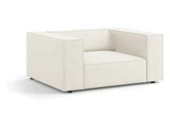 Cosmopolitan Design - Poltrona "Arendal" em tecido chenille com efeito canelado - 124x102x70cm^ Poltrona
