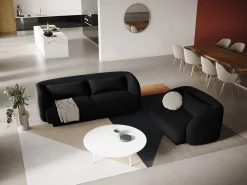 Poltrona|Cosmopolitan Design - Poltrona "Tulum" em veludo - 103x90x70cm Preto