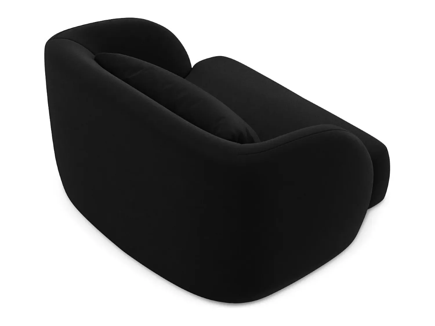 Poltrona|Cosmopolitan Design - Poltrona "Tulum" em veludo - 103x90x70cm Preto