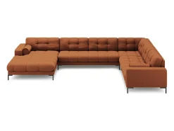 Clearance Cosmopolitan Design - Sofá de canto direito panorâmico 