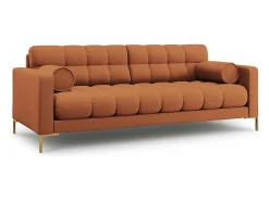 Sofá*Cosmopolitan Design - Sofá "Bali" 3 lugares em tecido estrutural tijolo - 177x92x75cm Terracota