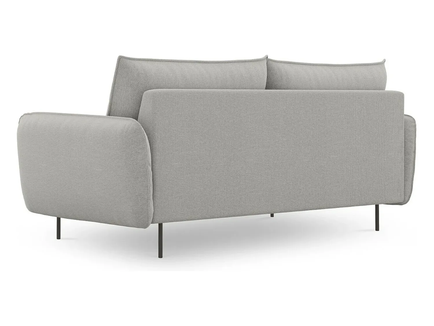 Hot Cosmopolitan Design - Sofá "Vienna" 3 lugares em tecido estrutural cinza claro - 200x92x95cm Cinzento claro