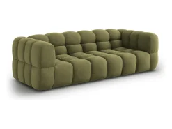 Sofá|Cosmopolitan Design - Sofá modular "Sky" 4 lugares em veludo - 244x102x75cm Verde claro