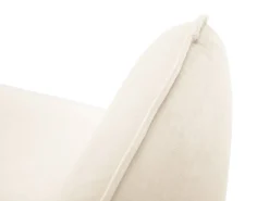 Cosmopolitan Design - Sofá "Vienna" 2 lugares em veludo claro - 160x92x95cm^ Sofá