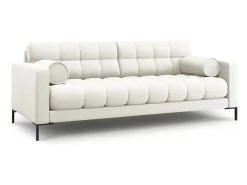 Cosmopolitan Design - Sofá "Bali" 3 lugares em tecido estrutural claro - 177x92x75cm^ Sofá