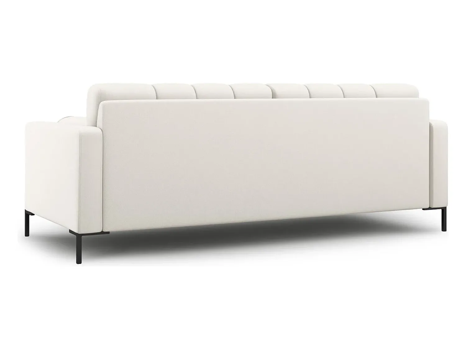 Cosmopolitan Design - Sofá "Bali" 3 lugares em tecido estrutural claro - 177x92x75cm^ Sofá