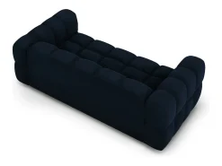 Sofá|Cosmopolitan Design - Sofá "Sky" 3 lugares em veludo azul real - 214x102x75cm Azul escuro