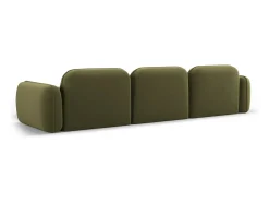 Sale Cosmopolitan Design - Sofá modular de canto direito "Sydney" 4 lugares em veludo - 320x165x70cm Verde claro