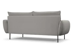Outlet Cosmopolitan Design - Sofá "Vienna" 4 lugares em tecido bouclé cinza - 230x92x95cm Cinzento