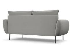 Sofá|Cosmopolitan Design - Sofá "Vienna" 3 lugares em tecido bouclé cinza - 200x92x95cm Cinzento