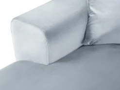 Cosmopolitan Design - Sofá panorâmico convertível em linha reta com caixa de arrumação "Kyoto" 7 lugares em veludo - 313x194x88cm^ Sofá