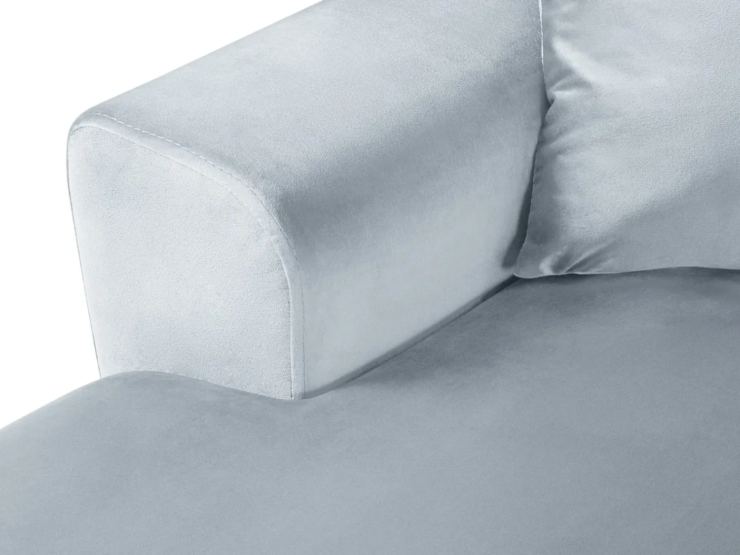 Cosmopolitan Design - Sofá panorâmico convertível em linha reta com caixa de arrumação "Kyoto" 7 lugares em veludo - 313x194x88cm^ Sofá