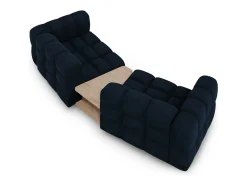 Sofá*Cosmopolitan Design - Sofá modular "Sky" 2 lugares em veludo azul real - 280x148x75cm Azul escuro