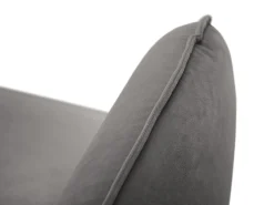 Clearance Cosmopolitan Design - Sofá "Vienna" 3 lugares em veludo cinza claro - 200x92x95cm Cinzento claro