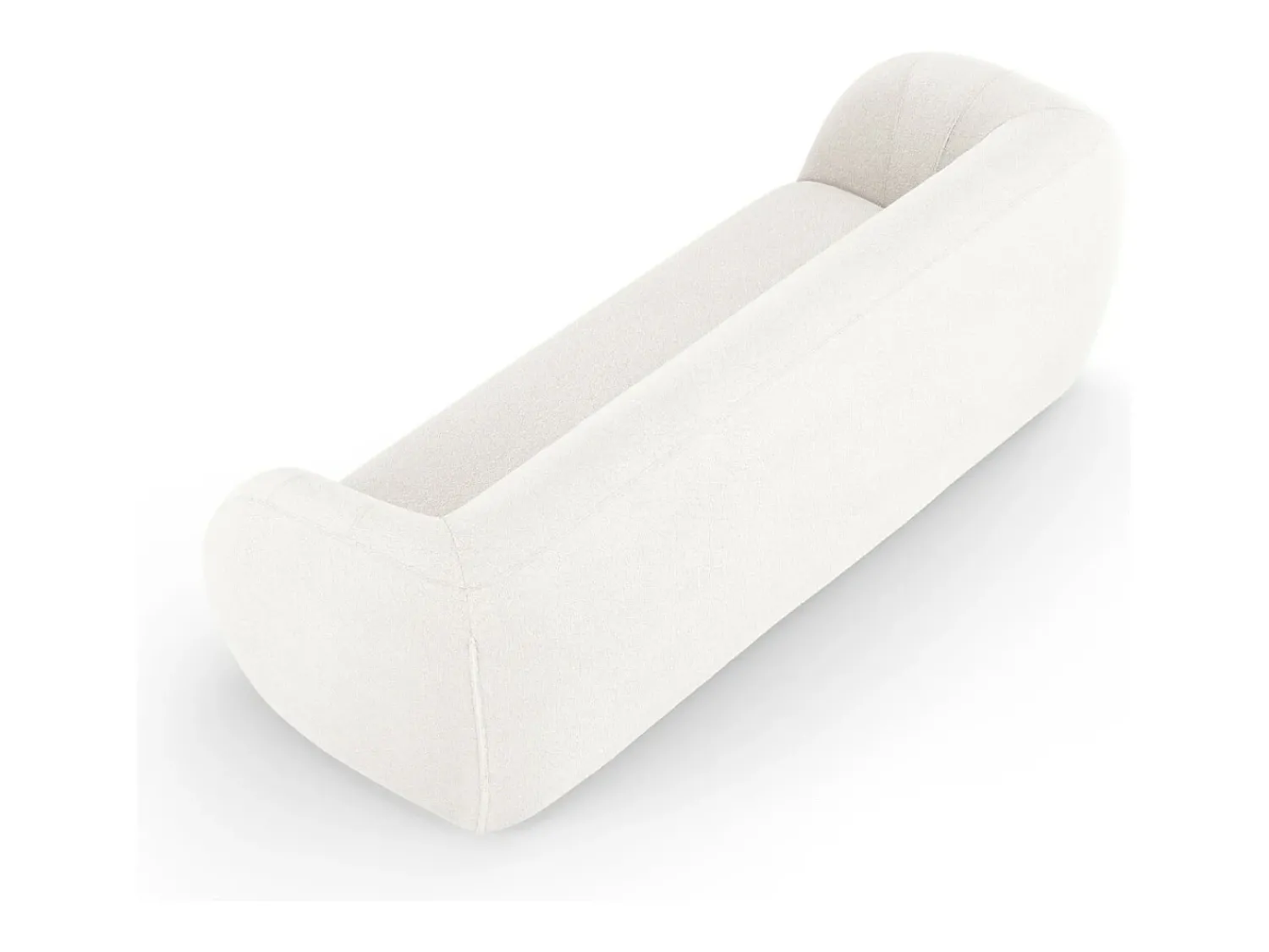 Cosmopolitan Design - Sofá "Essen" 3 lugares em tecido bouclé - 230x95x86cm^ Sofá