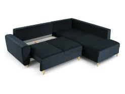 Sofá|Cosmopolitan Design - Sofá convertível de canto direito com caixa de arrumação