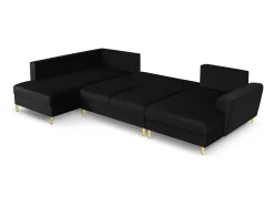 Sofá*Cosmopolitan Design - Sofá panorâmico convertível esquerdo com caixa de arrumação