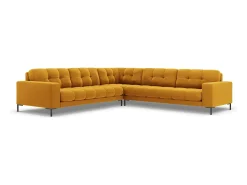 Cosmopolitan Design - Sofá de canto simétrico "Bali" 6 lugares em veludo - 256x256x75cm^ Sofá