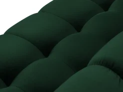 Cosmopolitan Design - Sofá "Bali" 2 lugares em veludo verde garrafa - 152x92x75cm^ Sofá