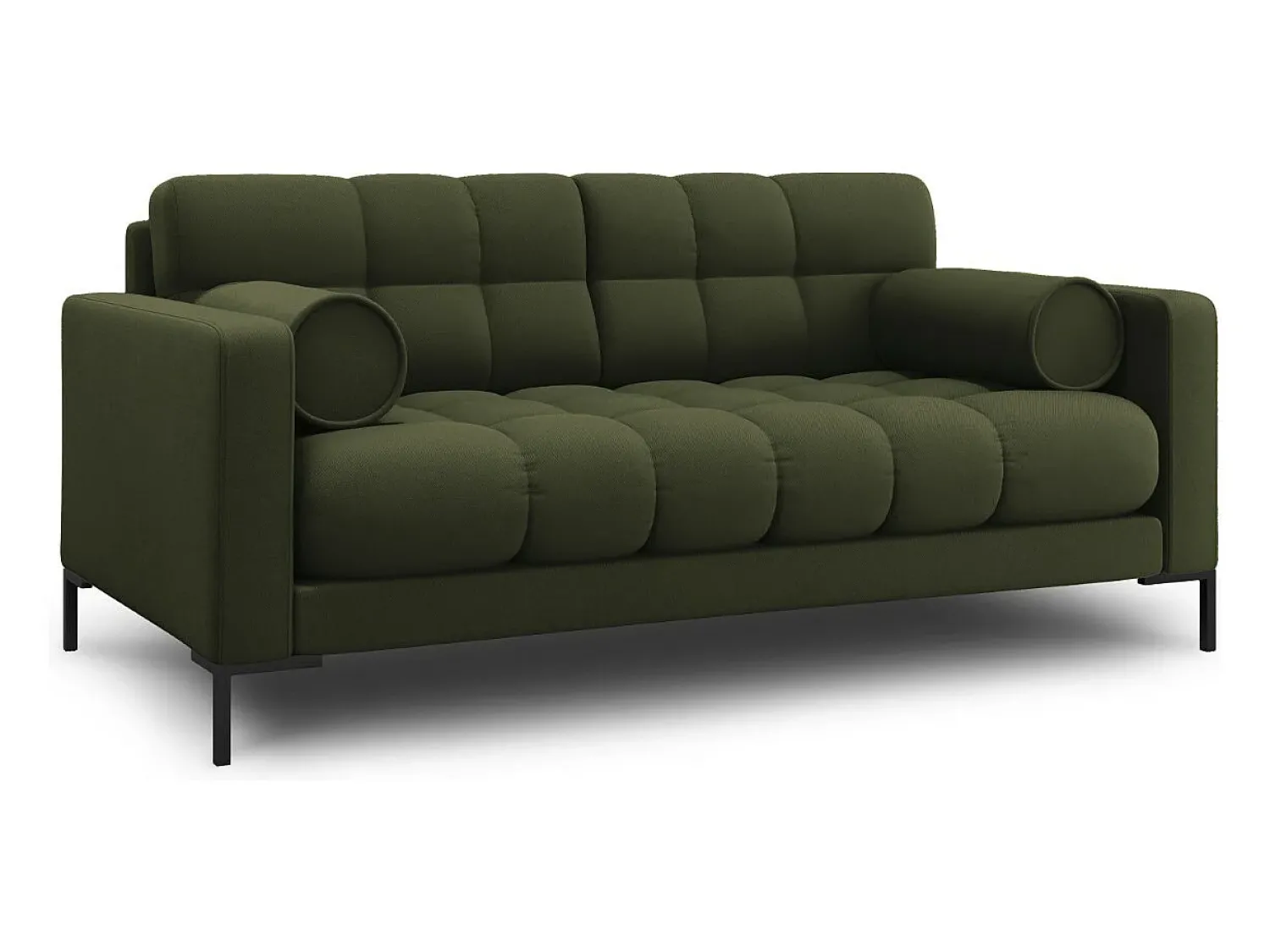 Sofá*Cosmopolitan Design - Sofá "Bali" 2 lugares em tecido estrutural - 152x92x75cm Verde