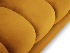 Cosmopolitan Design - Sofá panorâmico "Bali" 7 lugares em veludo - 383x185x75cm^ Sofá