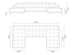Cosmopolitan Design - Sofá panorâmico
