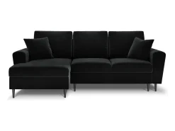 Cosmopolitan Design - Sofá convertível de canto esquerdo com caixa de arrumação "Kyoto" 4 lugares em veludo - 241x145x88cm^ Sofá