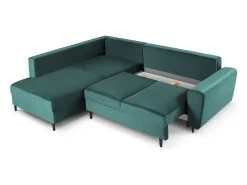 Sofá*Cosmopolitan Design - Sofá convertível de canto esquerdo com caixa de arrumação