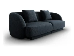 Sofá*Cosmopolitan Design - Sofá "Tulum" 2 lugares em tecido chenille azul real - 180x90x70cm Azul escuro