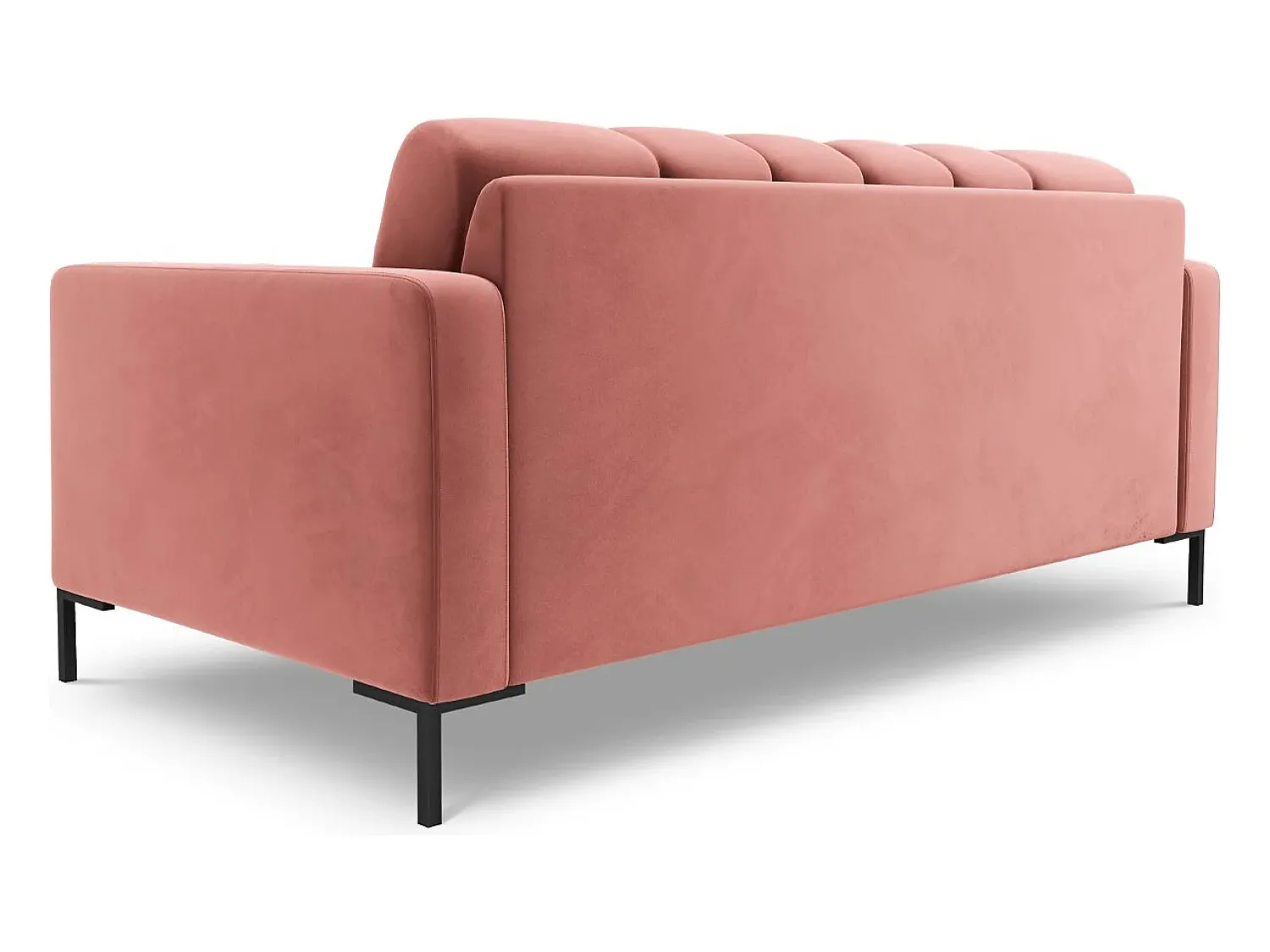 Clearance Cosmopolitan Design - Sofá "Bali" 2 lugares em veludo - 152x92x75cm Rosa