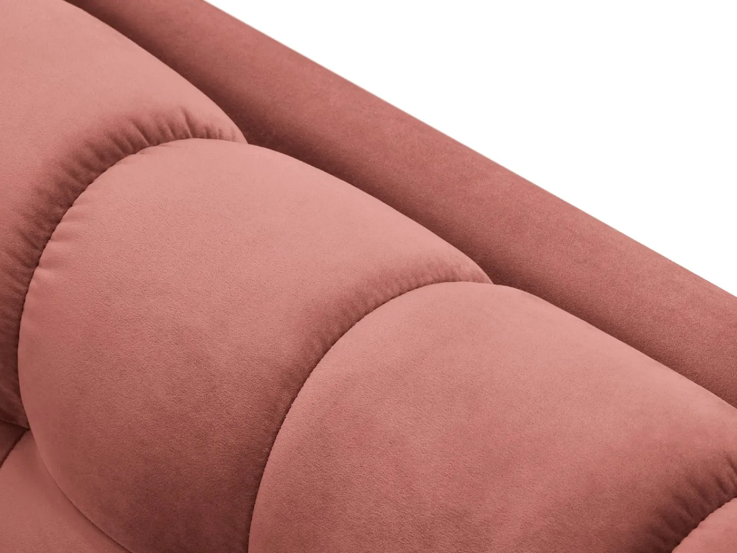 Clearance Cosmopolitan Design - Sofá "Bali" 2 lugares em veludo - 152x92x75cm Rosa