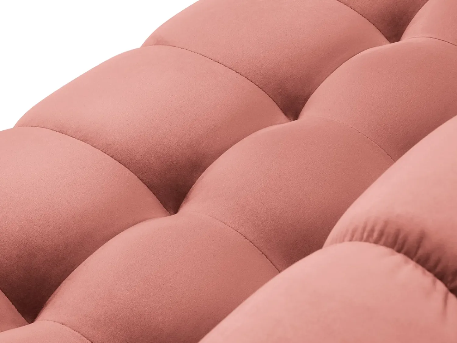 Clearance Cosmopolitan Design - Sofá "Bali" 2 lugares em veludo - 152x92x75cm Rosa