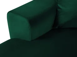 Cosmopolitan Design - Sofá panorâmico convertível em linha reta com caixa de arrumação