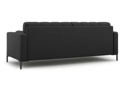 Sofá*Cosmopolitan Design - Sofá "Bali" 4 lugares em tecido estrutural cinza escuro - 217x92x75cm Cinza antracite