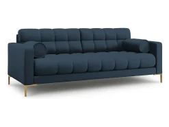 Sofá*Cosmopolitan Design - Sofá "Bali" 4 lugares em tecido estrutural - 217x92x75cm Azul